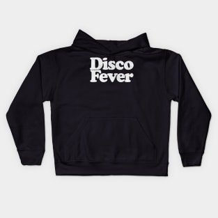 Disco Fever ///// Retro Typography Design Kids Hoodie